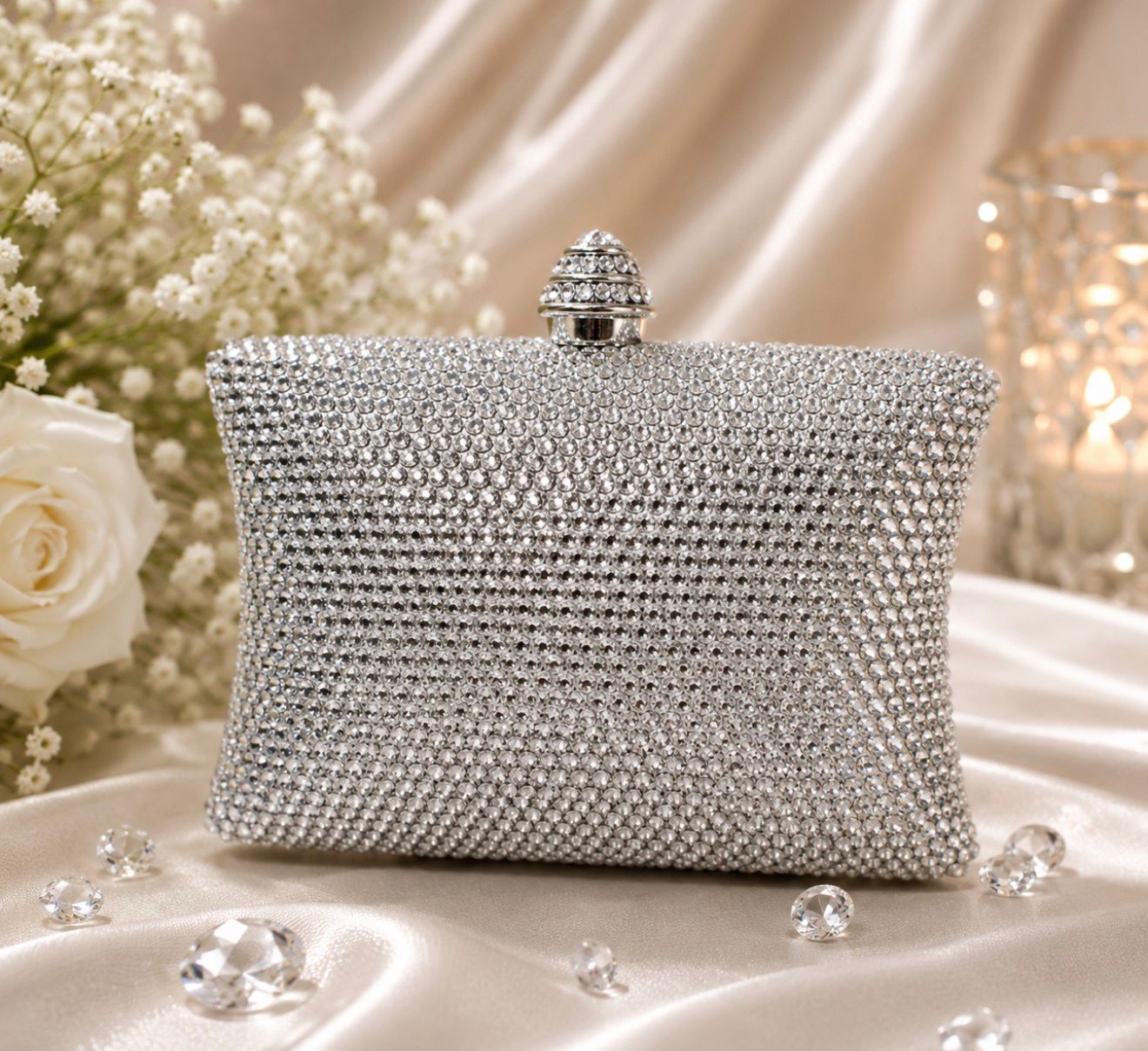 Silver Spark Clutch