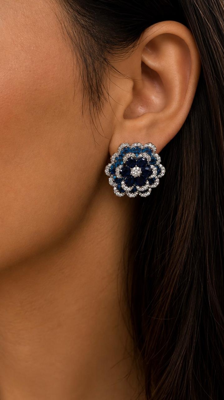 Azure Bloom Studs